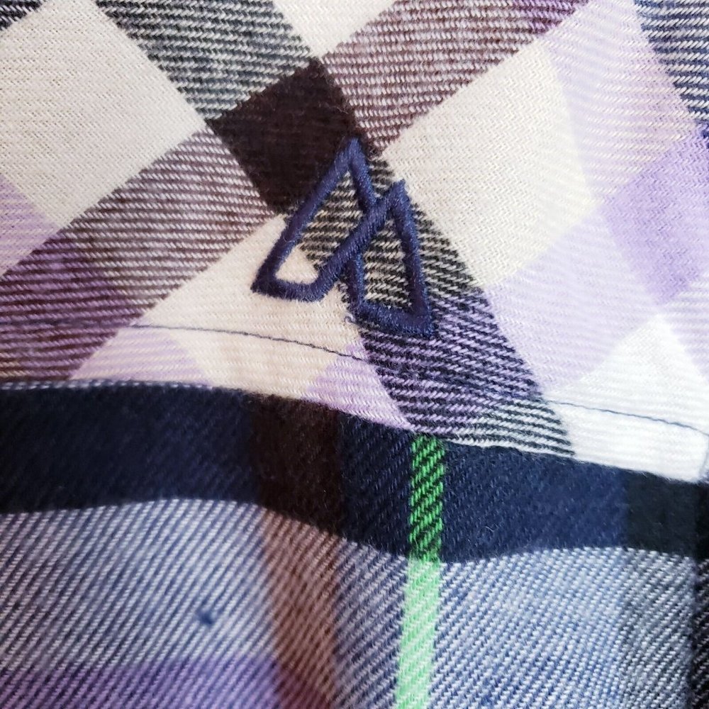 Alpine Design Button Down Flannel Shirt Medium Multicolor Plaid - Picture 11 of 15